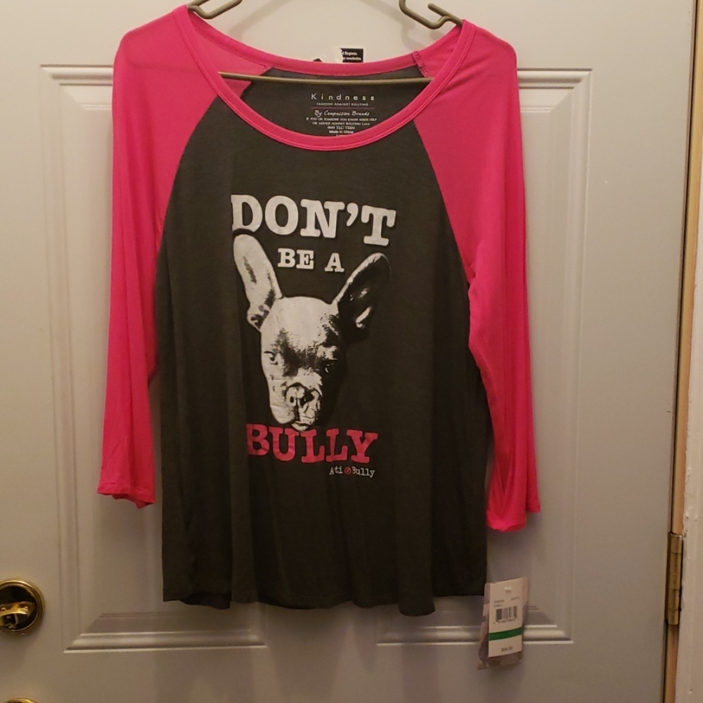 long sleeve anti-bully graphic shirt